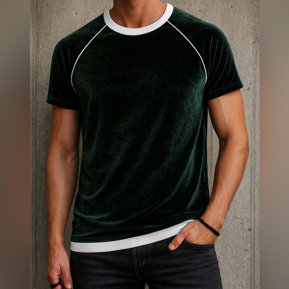 ASOS muscle t-shirt in velour
